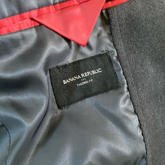 Banana Republic Wool Blazer Charcoal Sz 38s - Picture 4 of 6